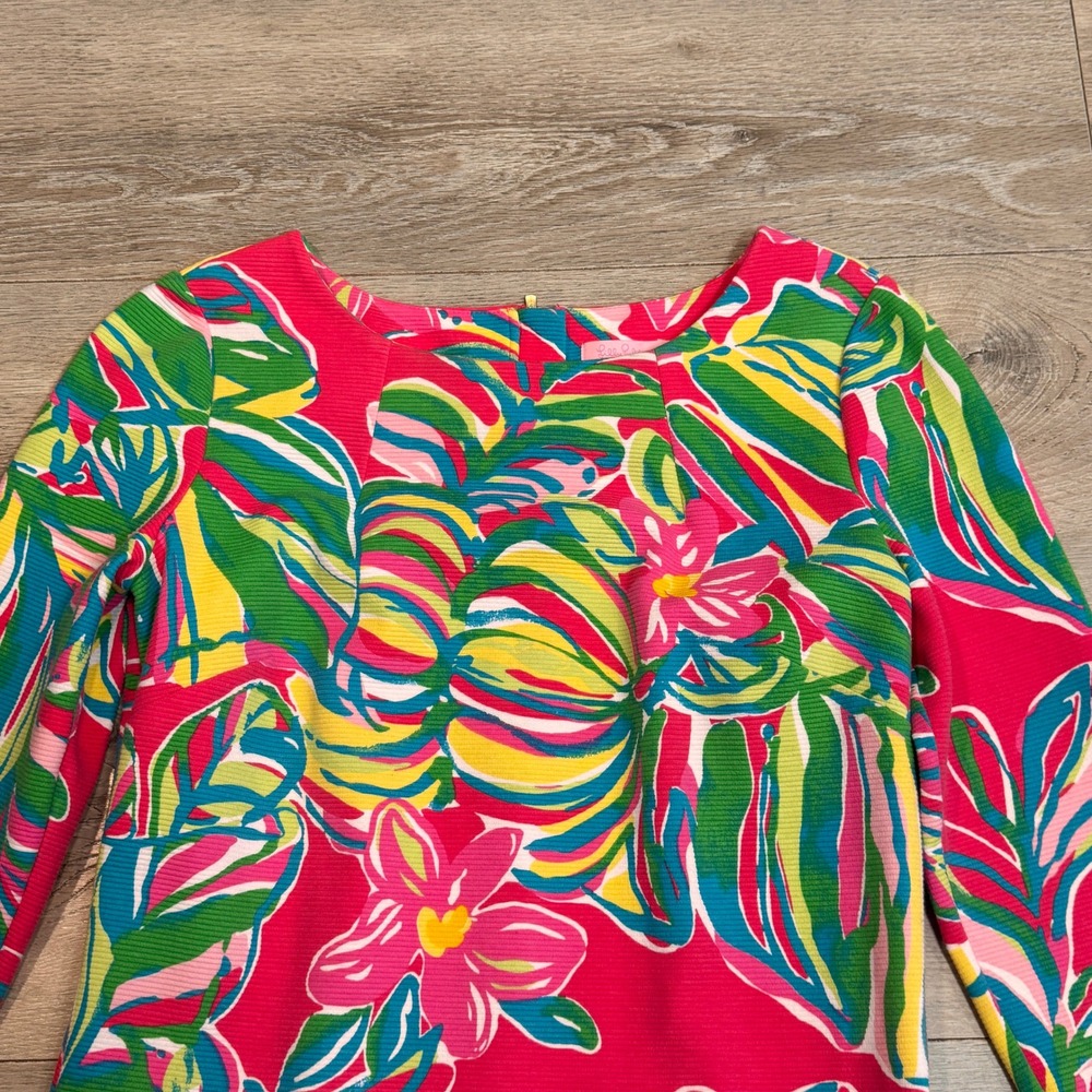 Lilly Pulitzer Pink Multi Tropical Print Mini Dress - Picture 3 of 8
